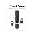 OutIn Nano Self Heating Portable Electric Espresso 20 Bar Coffee Machine Forest Green - Additional view