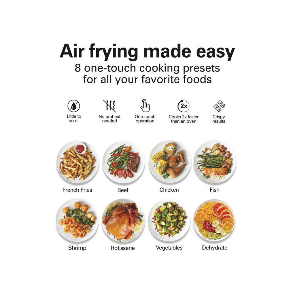 Hamilton Beach Digital Air Fryer Oven with Rotisserie 11.6 Quart/11 Liter Capacity 35073: 1700W, Hand Wash, Black - Additional view