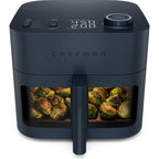 Chefman Crispinator 8-Quart 7-in-1 Air Fryer with Powerful, Whisper-Quiet DC Motor & 450°F Max Temp - Midnight