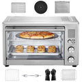 VEVOR 13-IN-1 Air Fryer Toaster Oven, 28L/29.6Qt Convection Oven, 1800W 2-Tier Toaster Ovens Countertop Combo with Wire Racks, Pizza Pan, Gloves