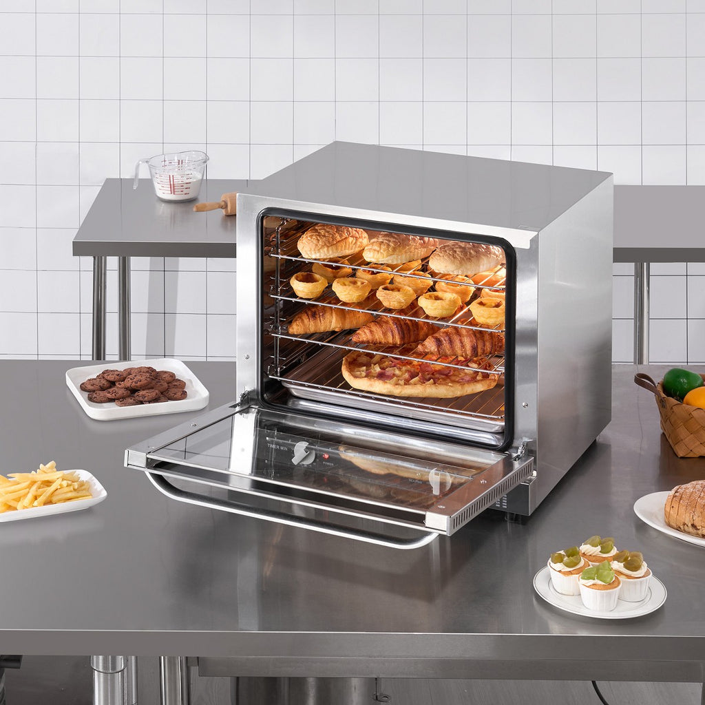 VEVOR Commercial Countertop Oven, 66L 4-Tier Toaster Oven, 2800W Electric Baking Oven with Tempered Glass Door, Wire Racks Clip Tray Gloves - Additional view
