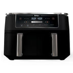 Refurbished: Ninja R-AD300CO Foodi 6-in-1 10-qt. XL 2-Basket Air Fryer with DualZone Technology, Black – Manufacturer Refurbished - Additional view