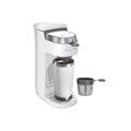 Hamilton Beach The Scoop Single-Serve Coffee Maker 47621: White, 14 oz Capacity, Uses Pods & Ground Coffee, Dishwasher-Safe