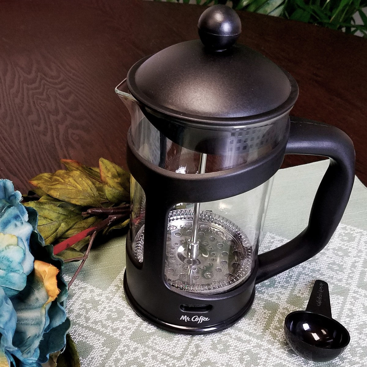 Mr. Coffee Brivio 28 Ounce Glass French Press Coffee Maker with Plastic Lid - Additional view