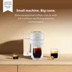 Nespresso Vertuo Pop+ Deluxe Coffee and Espresso Machine by De'Longhi - White and Gold - Additional view