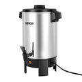 VEVOR Commercial Coffee Urn, 30 Cup 152oz Hot Beverage Dispenser with Dripless Faucet, 1090W Quick-Brewing , Automatic Temperature Control,Silver