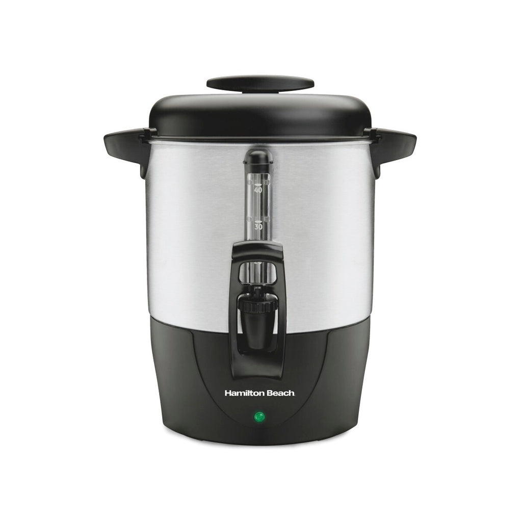Hamilton Beach Brew Station 40 Cup Coffee - 40514: Electric Coffee Urn & Dispenser, 1090W, Silver, 8 oz Cup Capacity