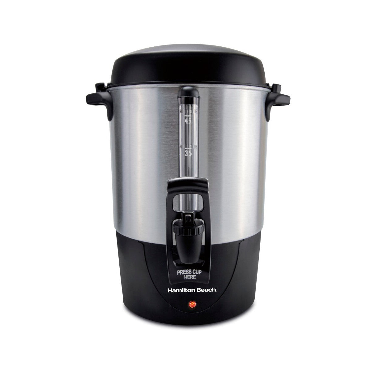 Hamilton Beach 45 Cup Urn 1500W 40521: Electric Coffee Maker, Dishwasher-Safe, Aluminum, Paper Filter, 8 oz Cup Capacity - Additional view