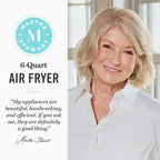 Martha Stewart 6qt Slim Air Fryer Sky - Additional view