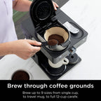 Ninja 12c/Single-Serve Espresso & Coffee Barista System Black: Stainless Steel, Dishwasher-Safe, 60oz Capacity - Additional view