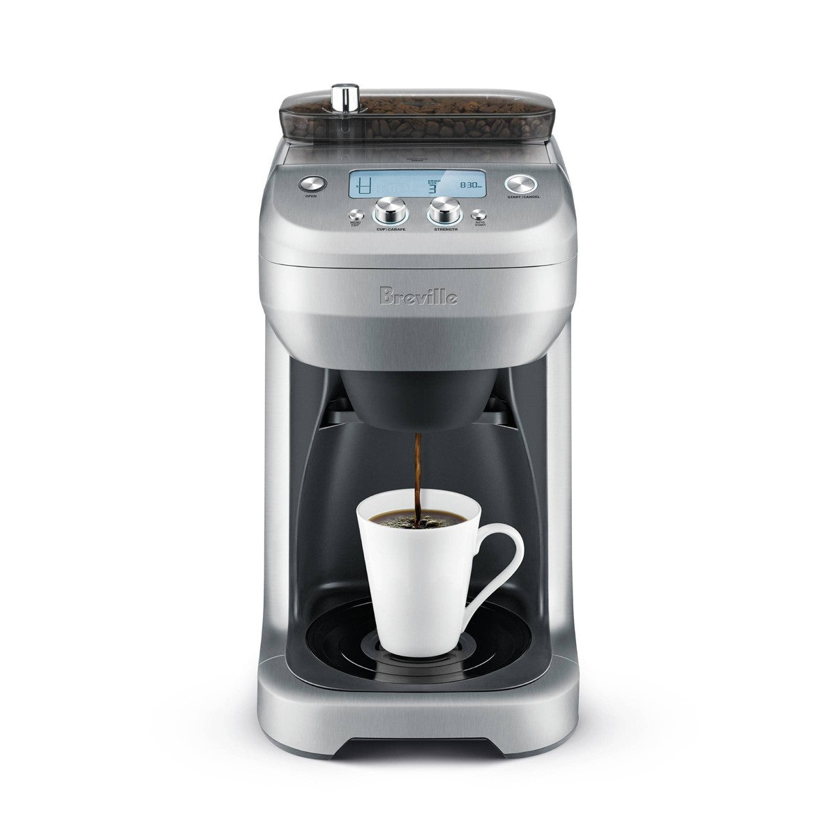Breville 12c Grind Control Drip Coffee Maker Brushed Stainless Steel BDC650BSS: Programmable Grinder, Thermal Carafe - Additional view