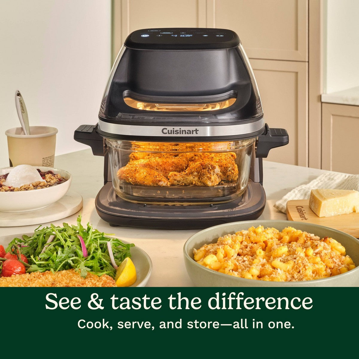 Cuisinart ClearView 4qt Glass Basket Air Fryer AFC-4 Black - Additional view