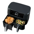 Refurbished: Ninja R-AD300CO Foodi 6-in-1 10-qt. XL 2-Basket Air Fryer with DualZone Technology, Black – Manufacturer Refurbished