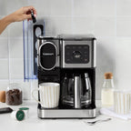 Cuisinart Coffee Center 2-in-1 12 Cup Carafe + Single Serve Coffee Maker Stainless Steel - Additional view