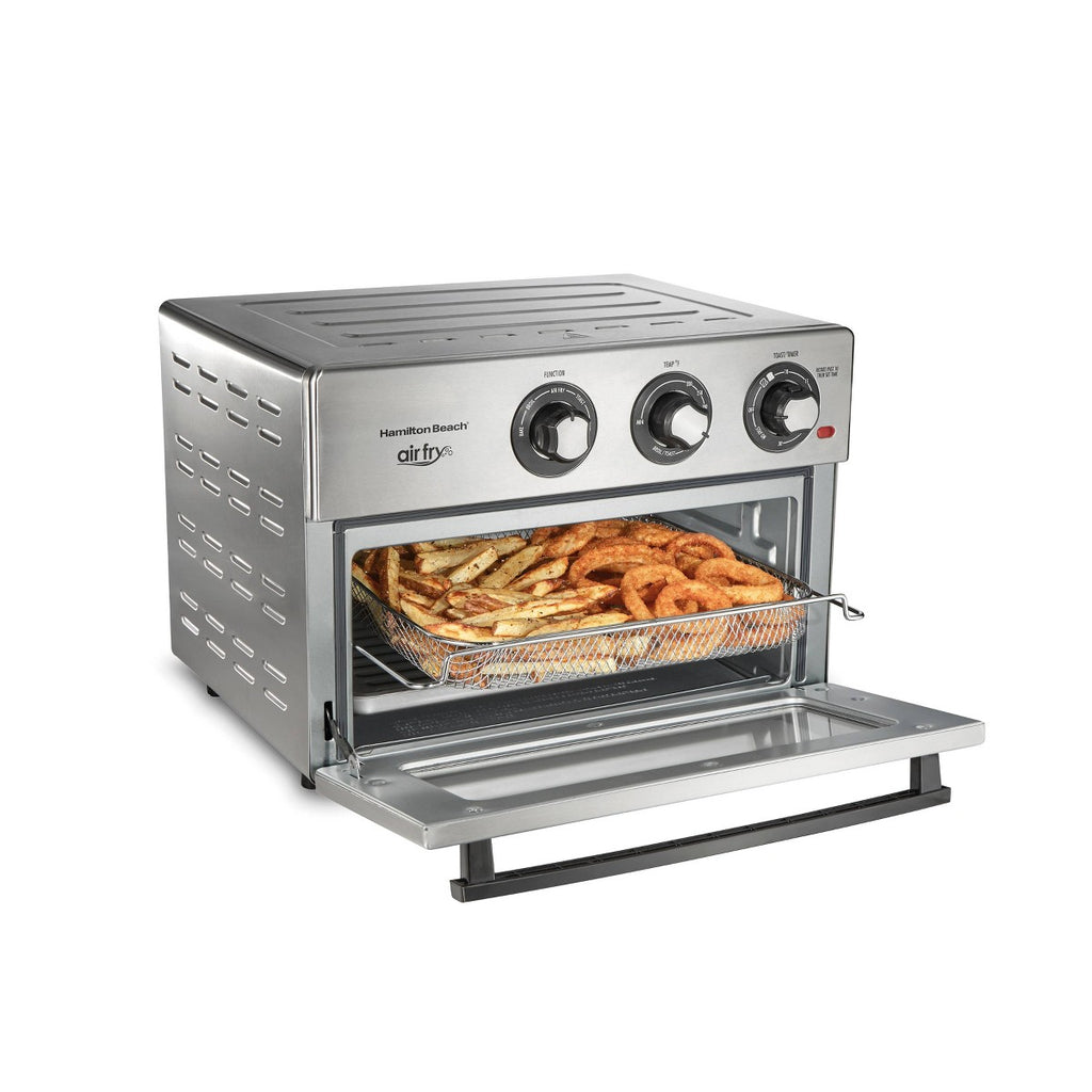 Hamilton Beach Electric Air Fryer Oven - Silver: 1800W Toaster & Broiler, Stainless Steel, Dishwasher-Safe Parts - Additional view