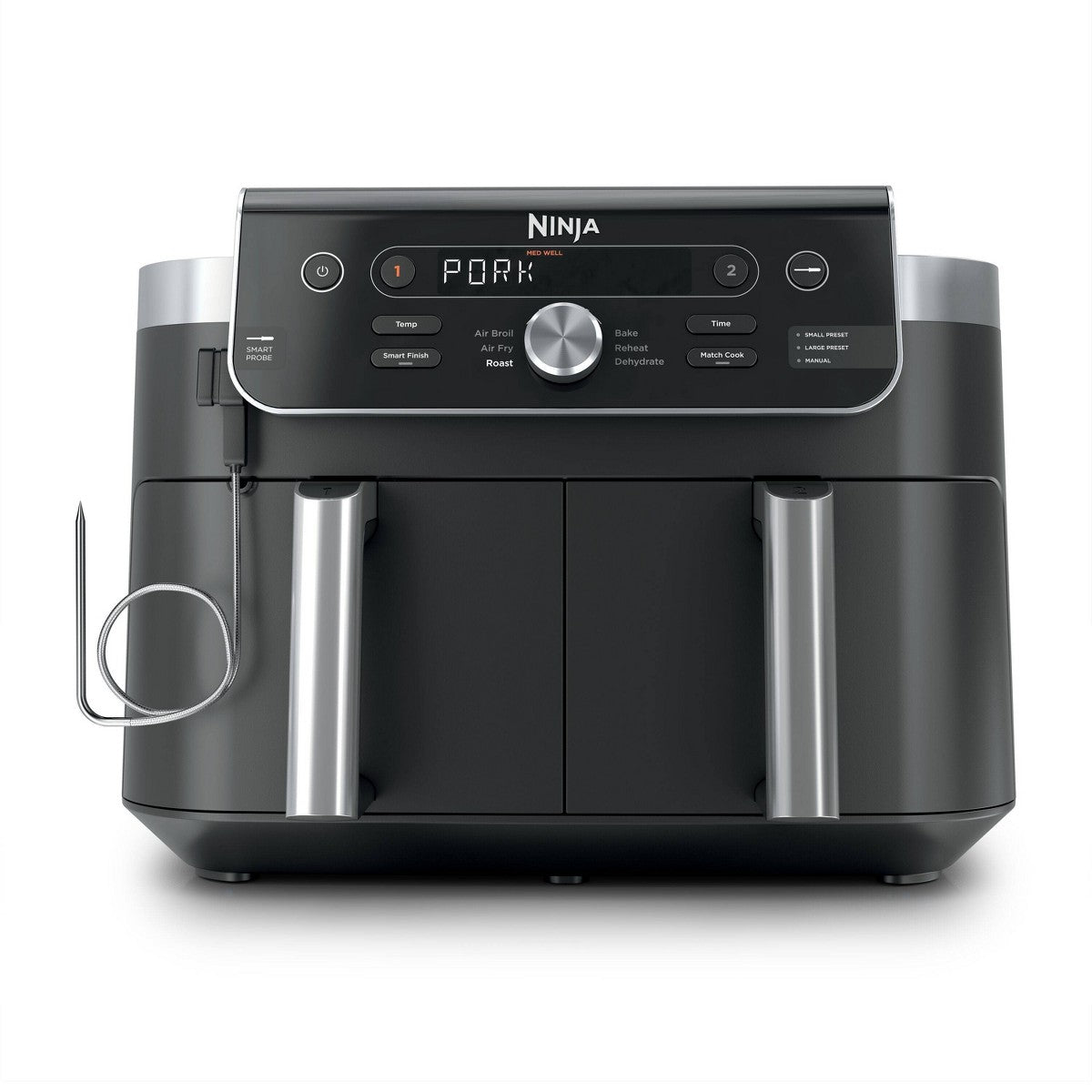 Ninja 10qt Foodi DualZone 2-Basket Air Fryer Capacity