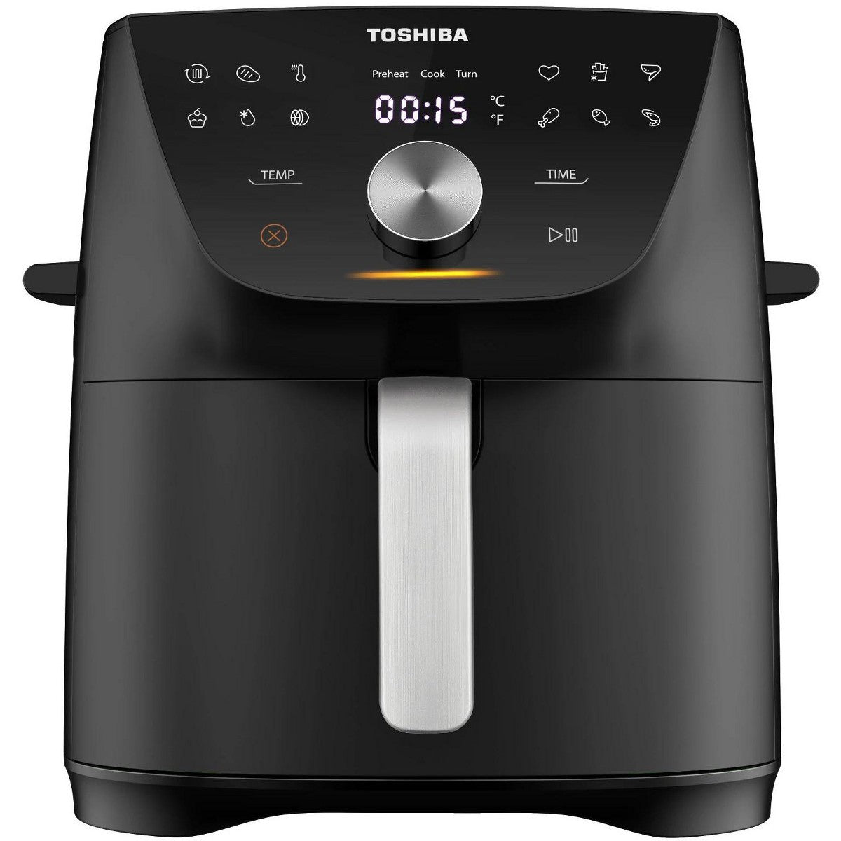 Toshiba 7.7QT Air Fryer with Heat-Q Technology, Black - Additional view