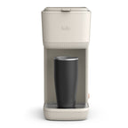 bella Single-Serve Coffee Maker Oatmilk: Drip Pod Coffee Maker, 14 oz Capacity, Automatic Shut-Off, Removable Drip Tray
