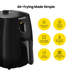 Chefman Turbofry 5-Quart Air Fryer w/ Integrated Timer, Adjustable Temp Control - Black - Additional view