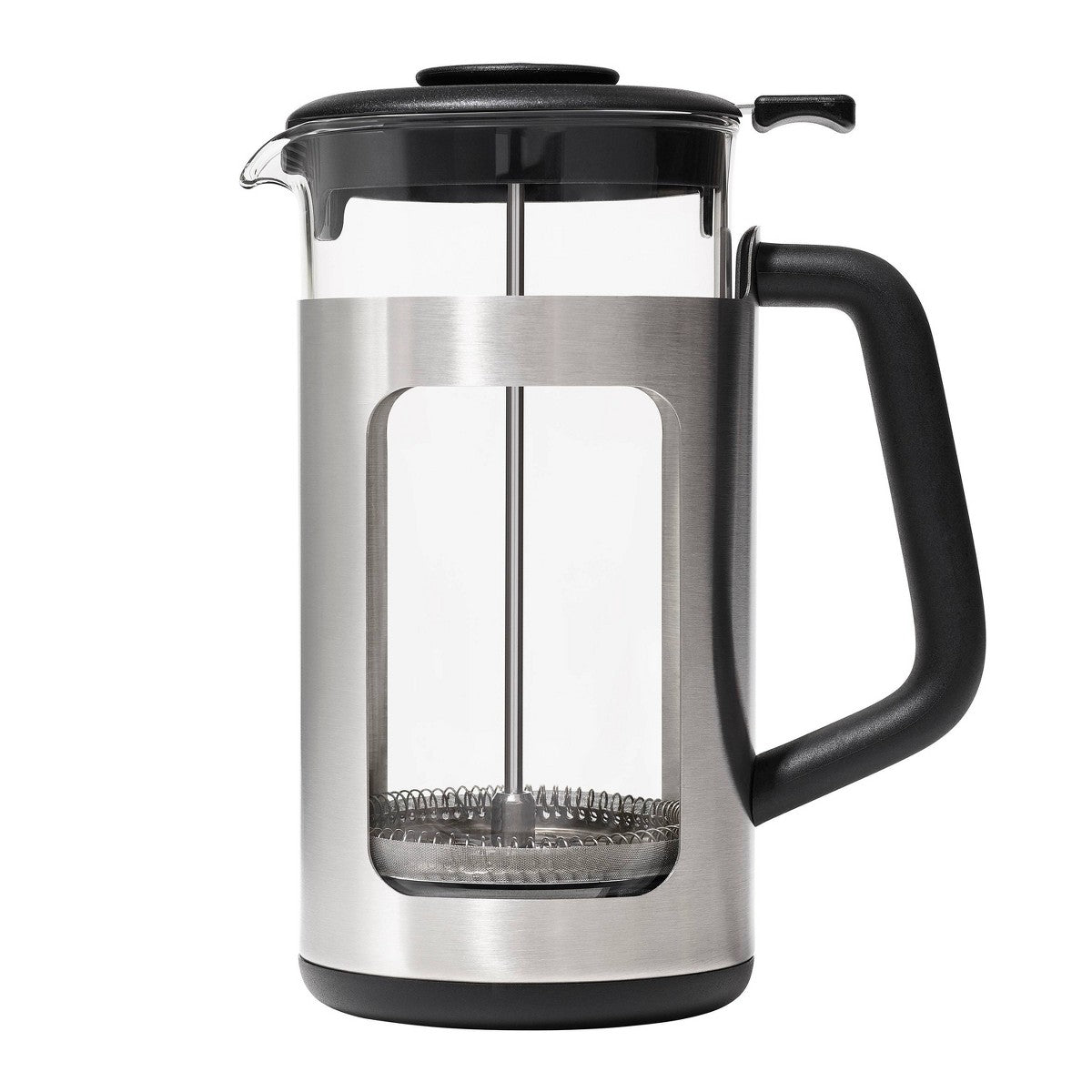 OXO Brew 8 Cup French Press Coffee Maker - Black - 11294500: Stainless Steel & Glass, Nonslip Base, Manual, Hand Wash