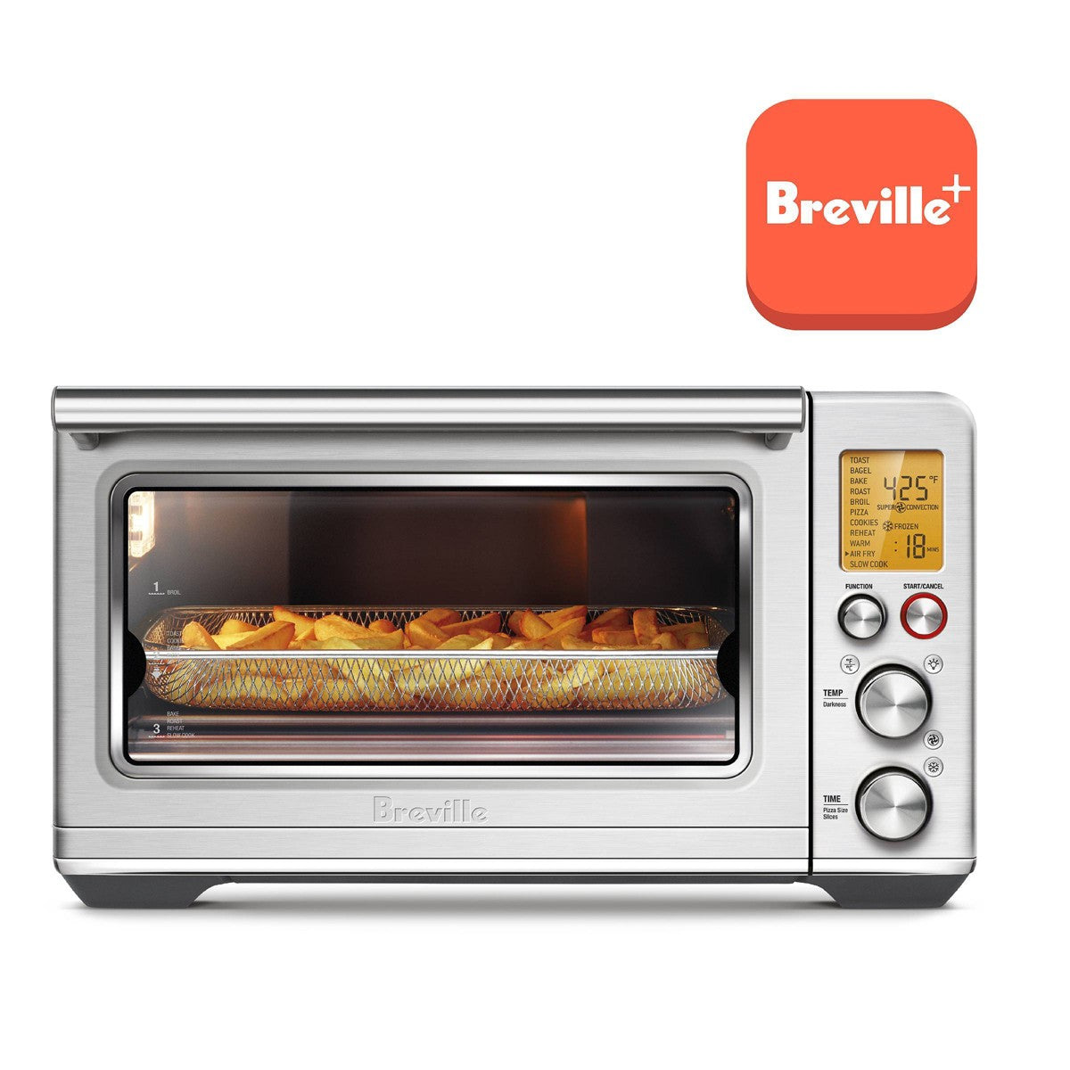 Breville Smart Oven Air Fryer: Stainless Steel, 1800W, Toaster Oven, BOV860, Convection Bake, Digital Display, Auto Shut-Off - Additional view