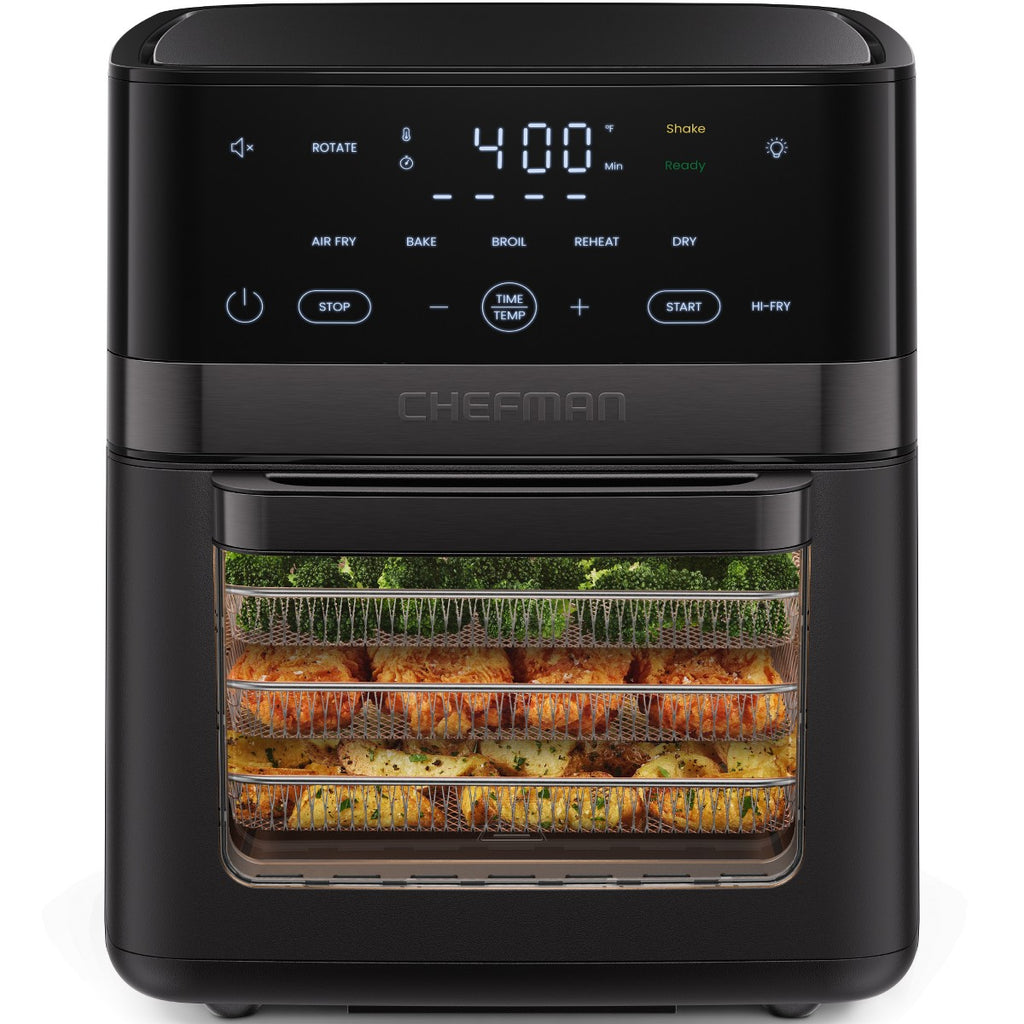 Chefman 14-Quart Multifunctional Air Fryer+ with 5 Cooking Functions – Black