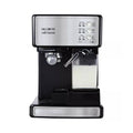 Mr. Coffee Programmable Espresso, Cappuccino, Coffee Maker with Automatic Milk Frother and 15-Bar Pump Stainless Steel Black: ECMP1000