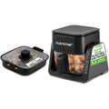 NutriChef Powerful Performance 4L Electric Air Fryer & Grill with Intuitive Touch Controls - Black