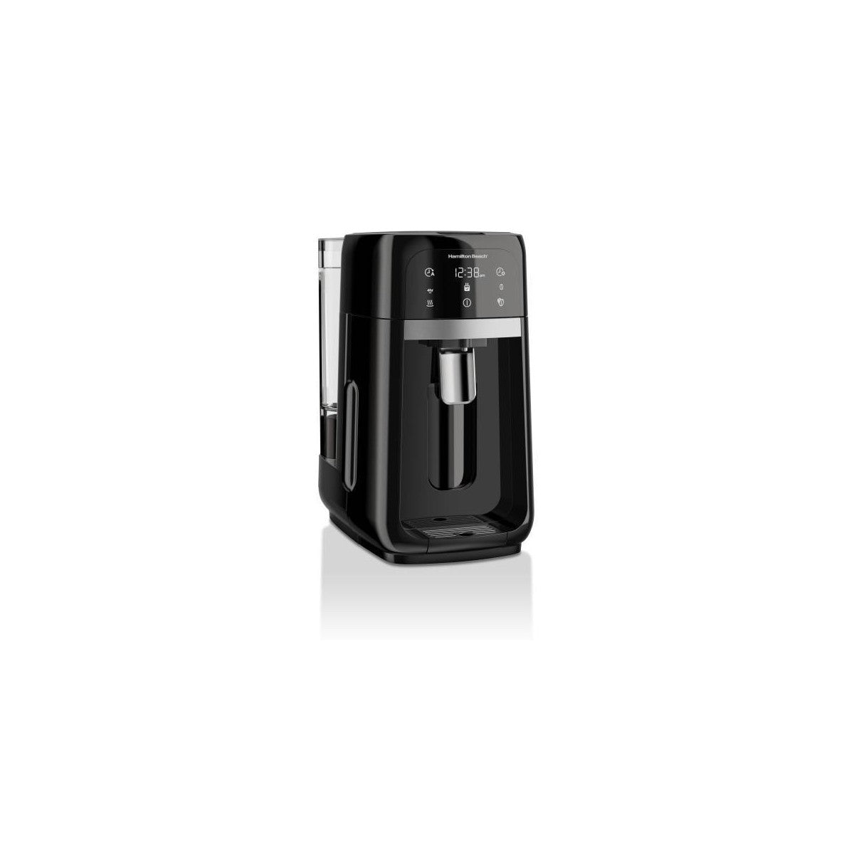 Hamilton Beach One Press Dispensing Coffee Maker 47601: 14-Cup Drip Machine, Self-Cleaning, Permanent Filter, Black