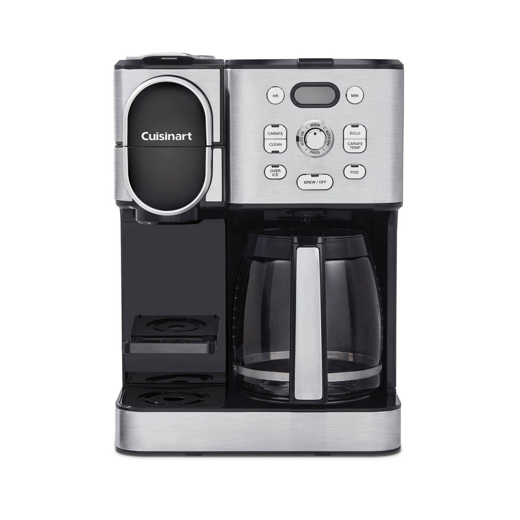 Cuisinart Coffee Center 2-in-1 Coffee Maker and Single-Serve Brewer Stainless Steel SS-16: Programmable, 12 Cup Capacity