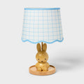 Miffy Wooden Kids' Table Lamp with Blue Grid Shade - Miffy by Pillowfort™
