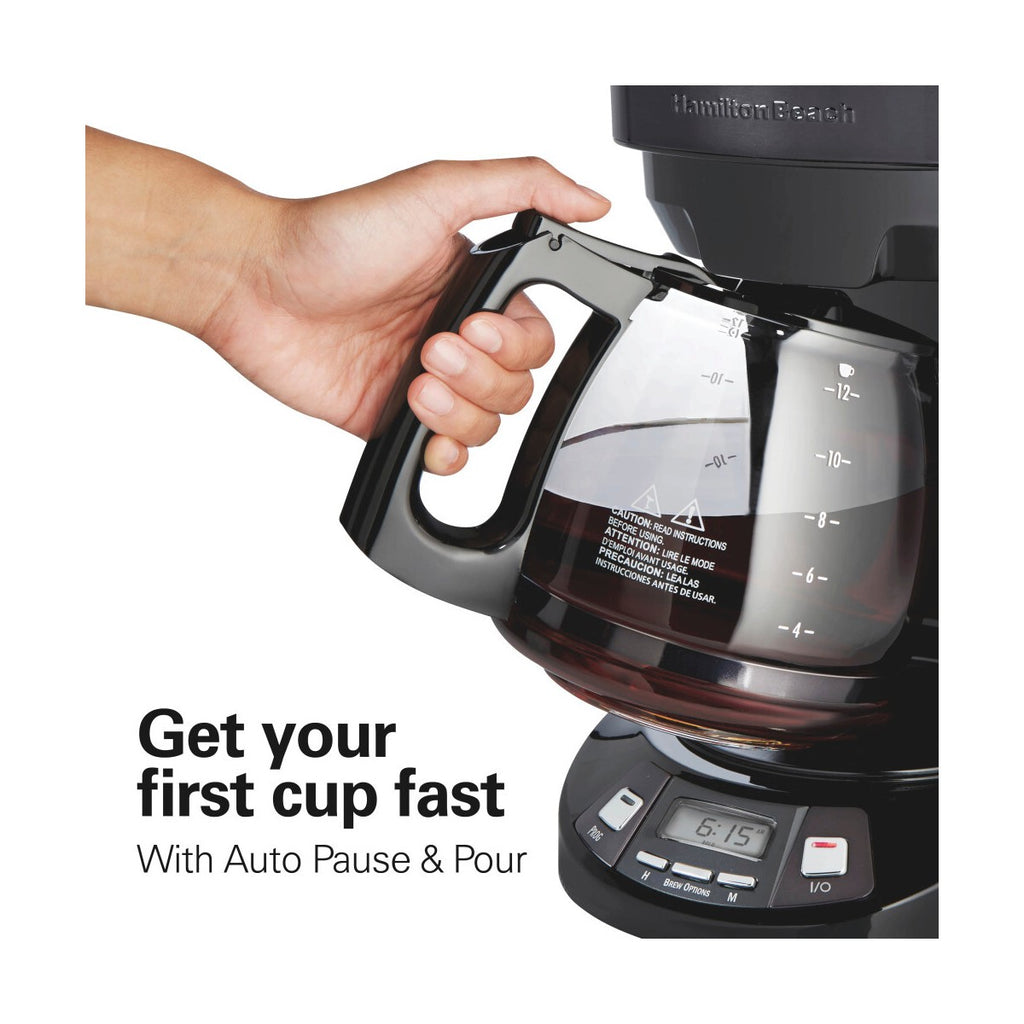 Hamilton Beach Black Stainless Coffee Maker 12 cup black 46293J - Additional view