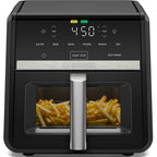 Chefman TurboFry 7-in-1 Air Fryer, Powerful DC Motor Heats to 450°F, 9-Quart Nonstick Basket - Black