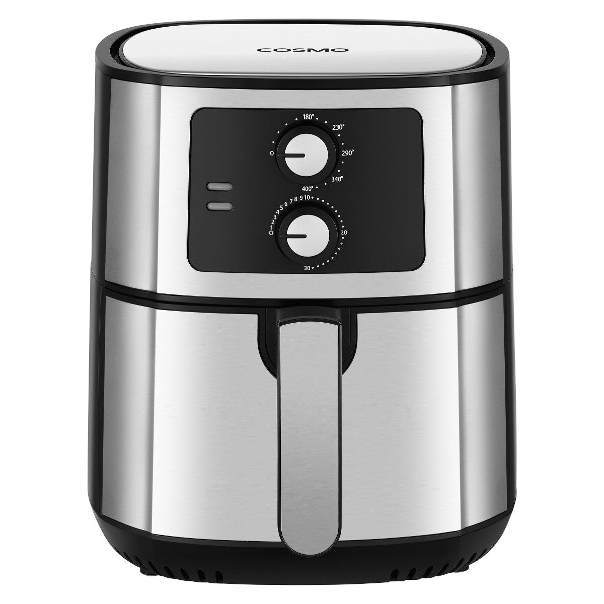 Cosmo COS-58AFAKSS 5.8 Quart Electric Hot Air Fryer with Temperature Control, Timer, Non-Stick Frying Tray, 1400W