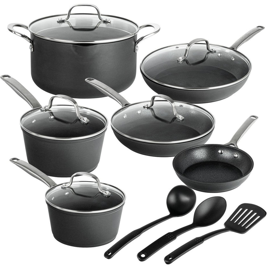 Granitestone Armor Max 14-Pc Ultra Durable Nonstick Cookware Set with Utensils