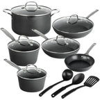 Granitestone Armor Max 14-Pc Ultra Durable Nonstick Cookware Set with Utensils