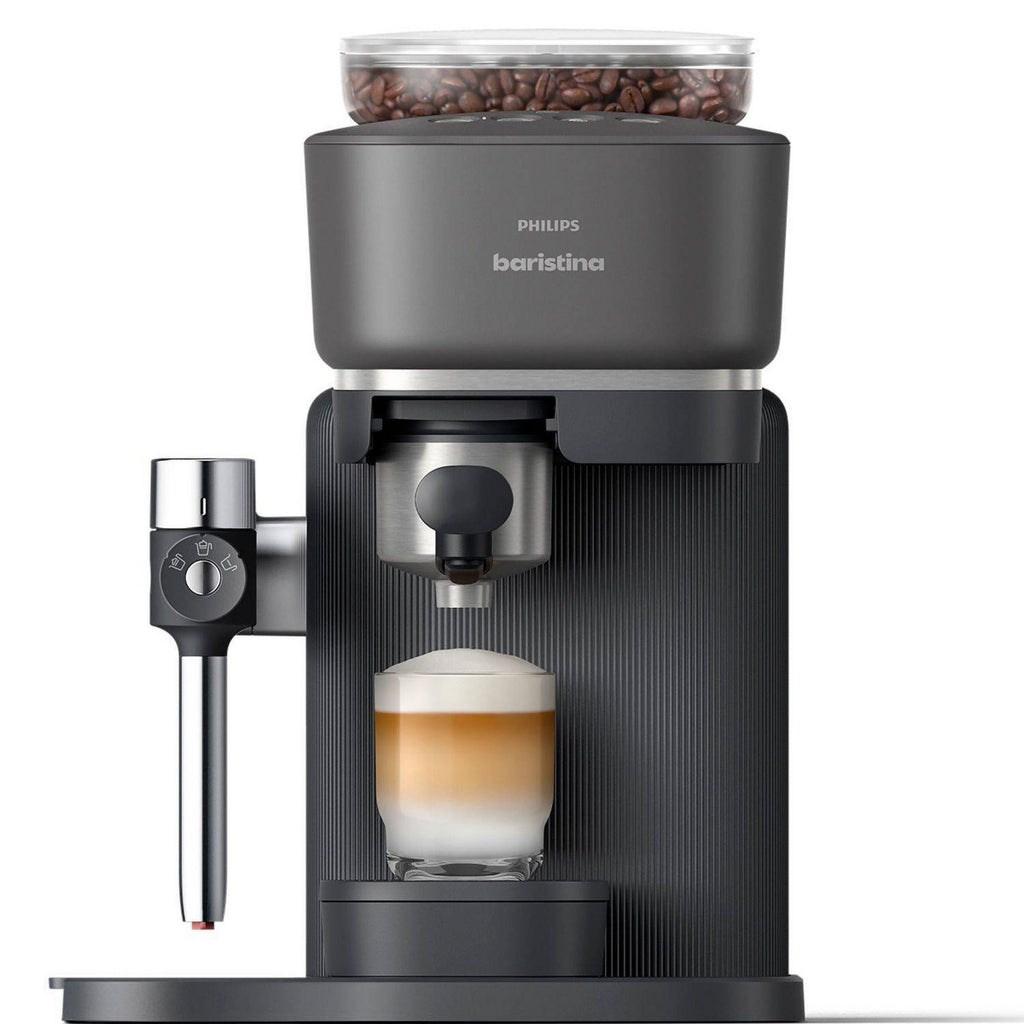 Philips Baristina Latte Automatic Coffee and Espresso Machine with Smart Milk Frother Black