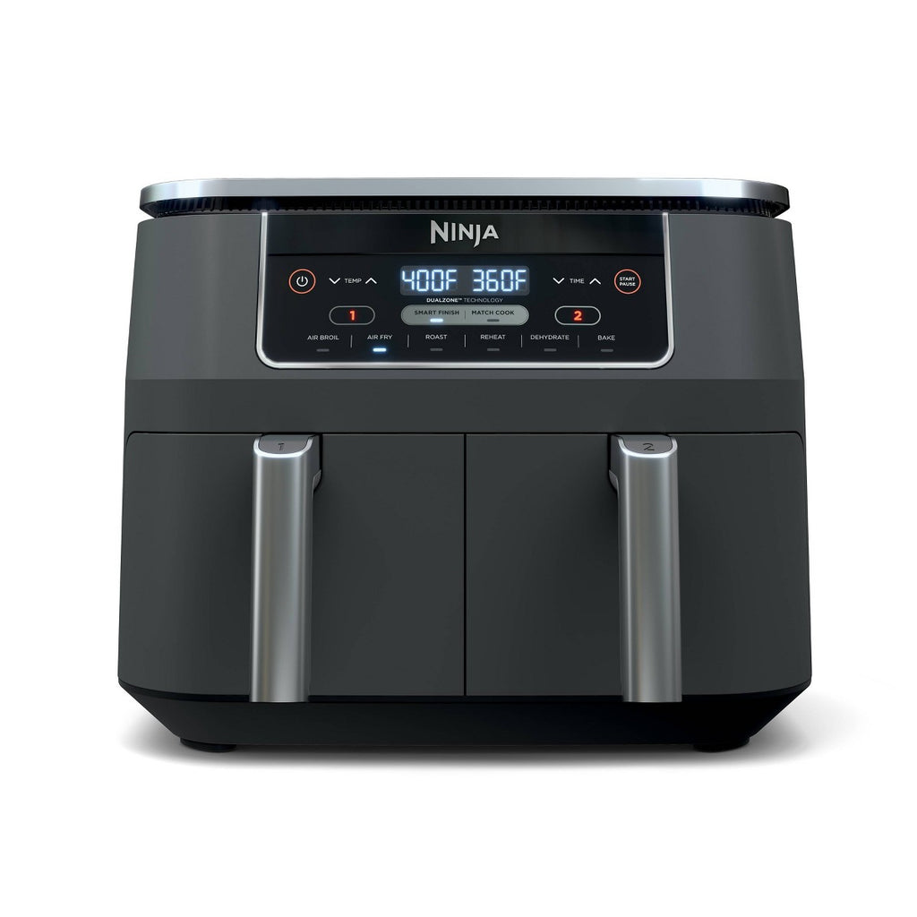 Ninja Foodi 8qt Original Dualzone 2 Basket Air Fryer with 6 functions - DZ201: Stainless Steel, Digital Control, Dishwasher-Safe - Additional view