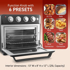 Elite Cuisine 25L Air Fryer Oven - Black - Additional view