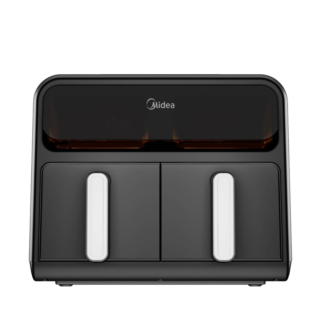 Midea 8.4qt Two-Zone Air Fryer: Dual Baskets, Digital Control, Nonstick, Cool Touch, 1650W, Black