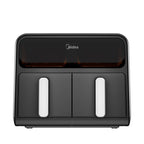 Midea 8.4qt Two-Zone Air Fryer: Dual Baskets, Digital Control, Nonstick, Cool Touch, 1650W, Black