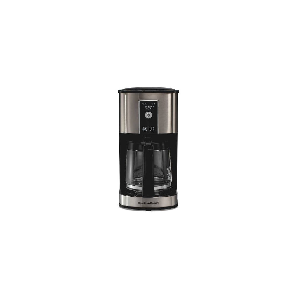 Hamilton Beach 12Cup Programmable Hot & Iced Coffee Maker 49620: Electric Drip Machine, 950W, Dishwasher-Safe Parts