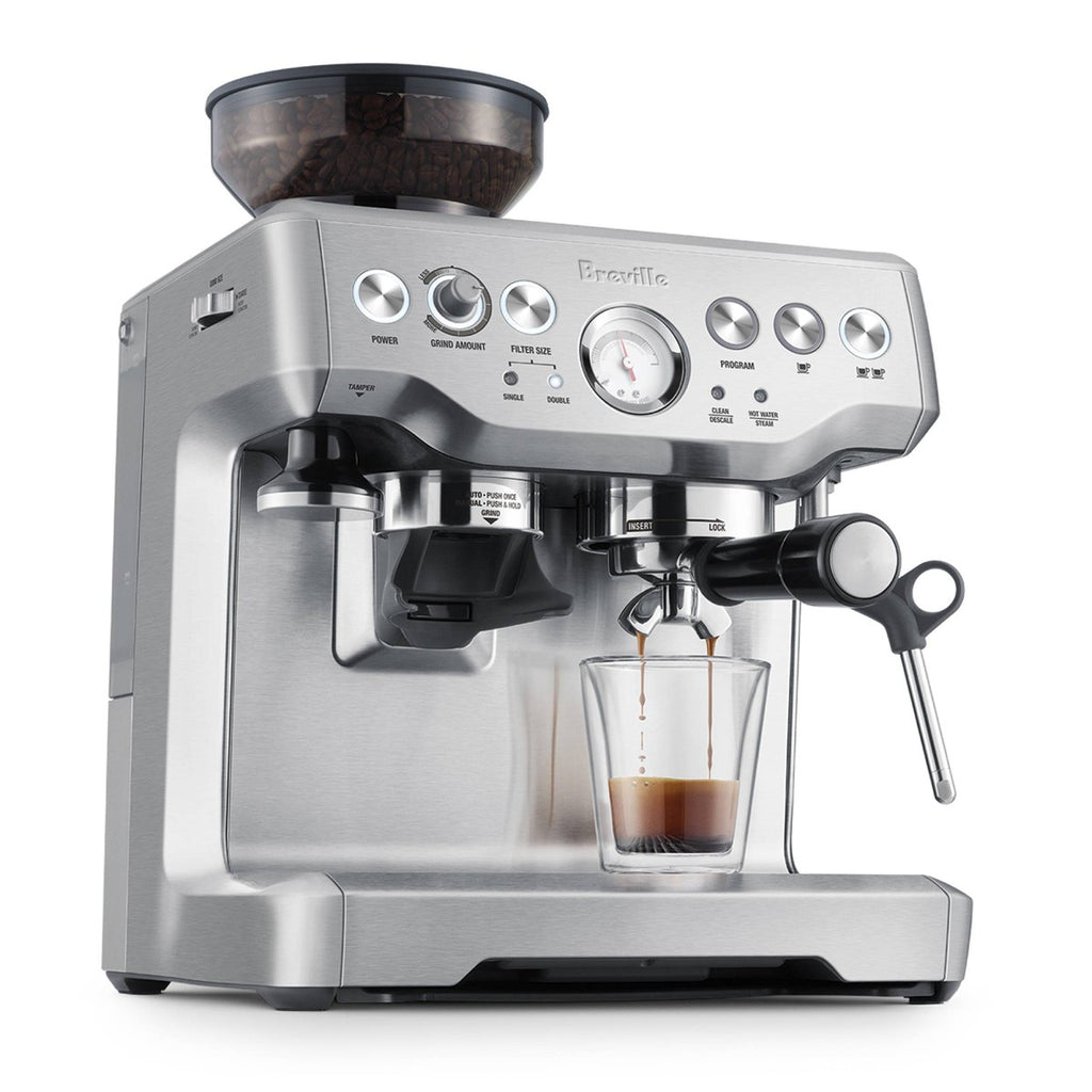 Breville Stainless Steel Barista Express Espresso Machine Light Silver BES870XL: 15 Bars Pressure, Milk Frother, Grinder - Additional view