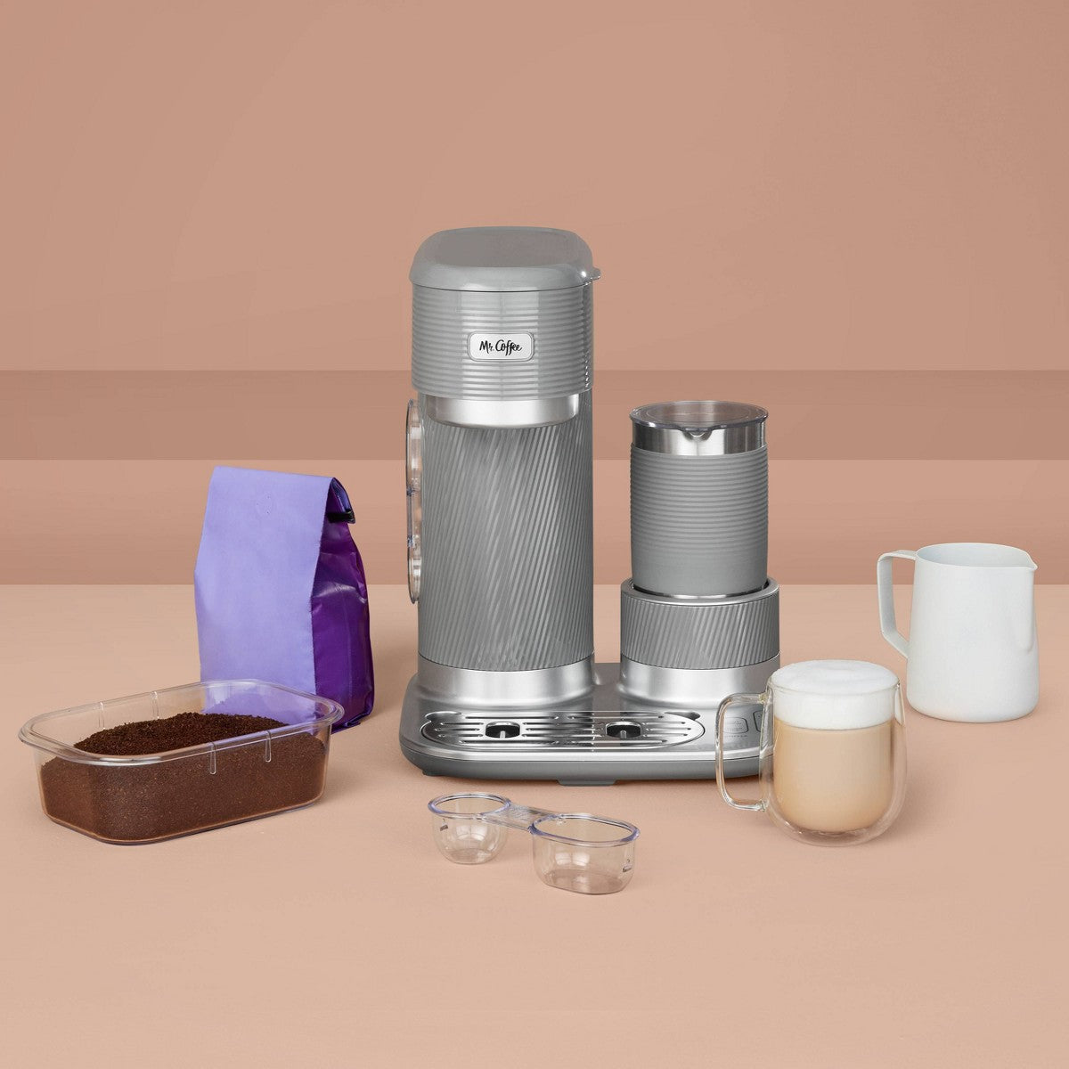 Mr. Coffee Latte Lux 4-in-1 Iced and Hot Single-Serve Coffee Maker with One-Touch Automatic Milk Frother - Additional view