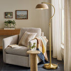 Brass Floor Lamp with Ceramic Shade - Hearth & Hand™ with Magnolia - Additional view