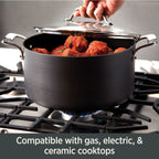 All-Clad 8.5" & 10.5" Nonstick Fry Pan Set, Essentials Hard Anodized, Black - Additional view