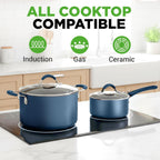 NutriChef Home Kitchen Cookware Set: Complete Set of High-Quality Cookware for Home Cooking—Includes Pans, Pots, and Bakeware - Additional view