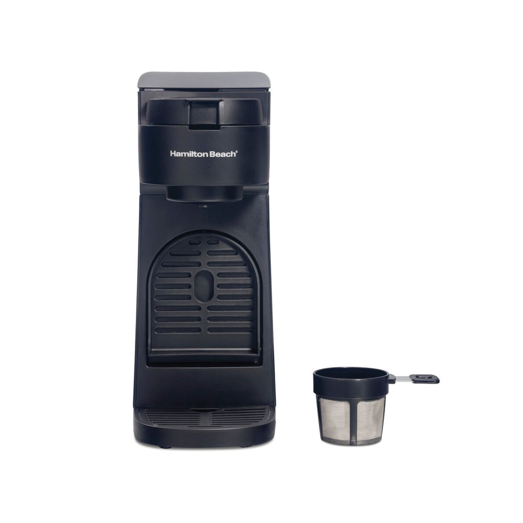 Hamilton Beach The Scoop Single-Serve Coffee Maker BLK 47620: Single Cup, Ground & Capsule Compatible, 14 oz Capacity