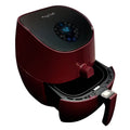 MegaChef 3.5qt Airfryer/Multicooker with 7 Pre-programmed Settings - Red