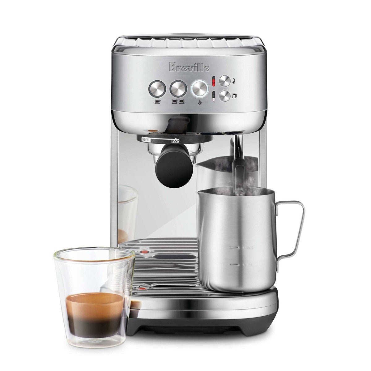 Breville Bambino Plus Stainless Steel Espresso Maker Silver BES500BSS - Additional view